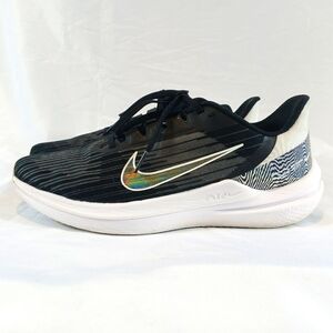 Nike Air Winflo 9 PRM Running Training Shoes Black/White Womens Size 9.5 DR 9831